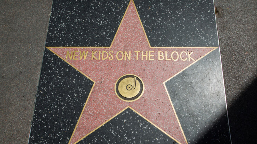 NKOTB on the Hollywood Walk of Fame.