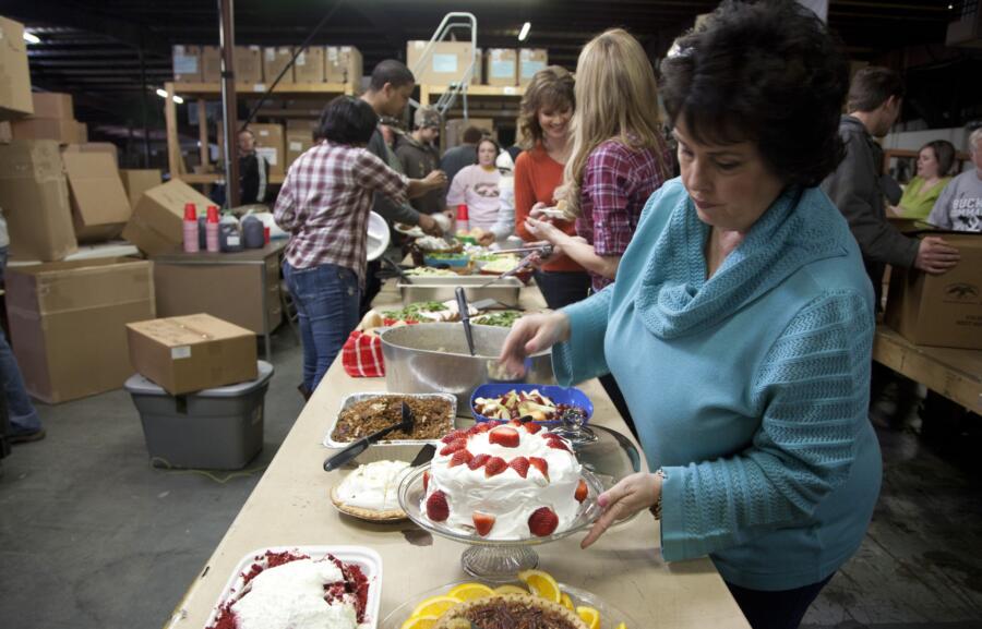 Miss Kay says, "If you feed them, they will come." By providing some of her delicious home cooking, she was able to get friends and neighbors to help Duck Commander fill the big order.