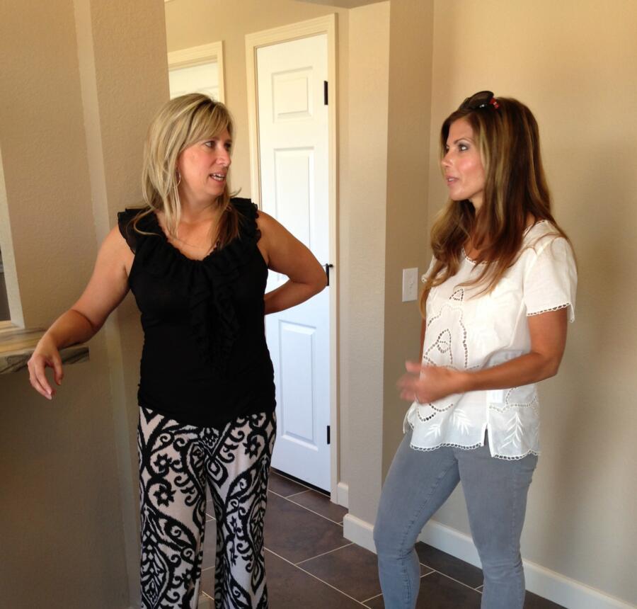 Amie preps a real estate agent before an open house.