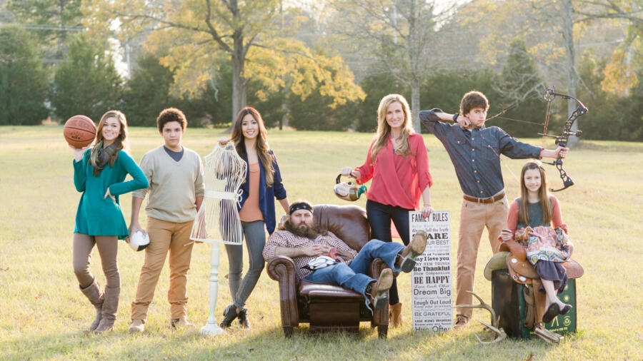 A family photo of Rebecca and the Robertsons