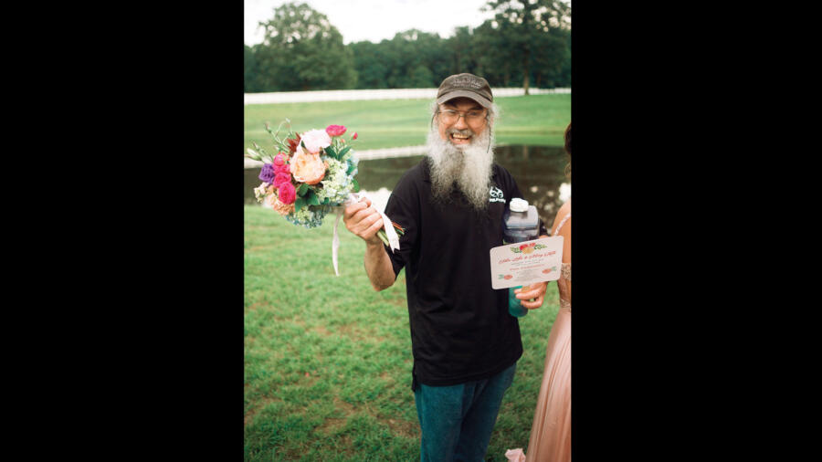 Si Robertson at John Luke Robertson's wedding