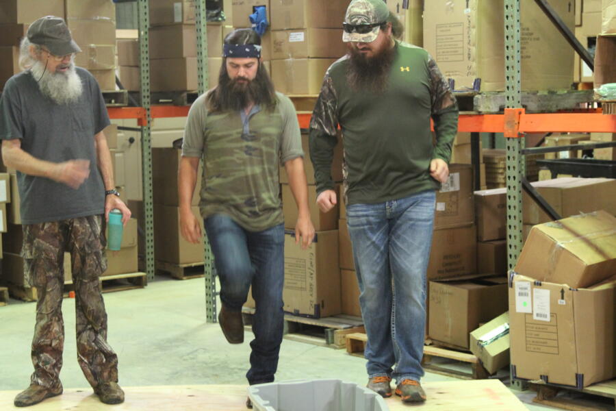 The Duck Commander crew Riverdancing