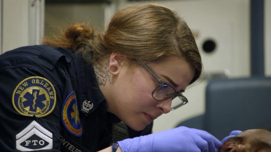 Holly treats a patient