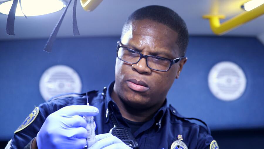 Titus provides care to a patient