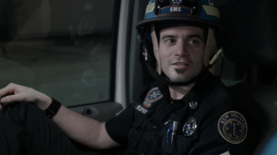 Dan with his big helmet