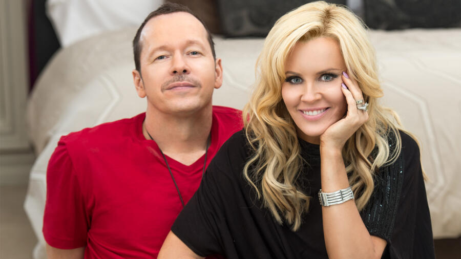 Donnie and Jenny smile for the camera.