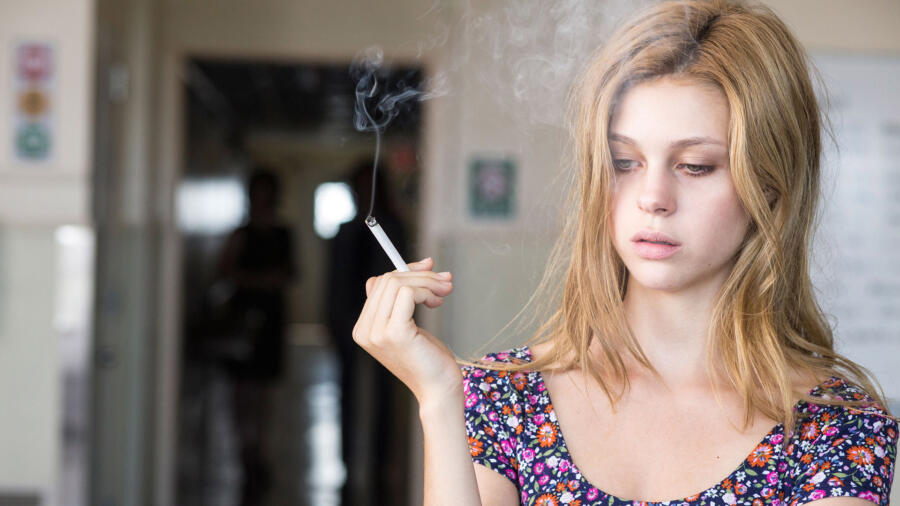 Bradley waits for her mother