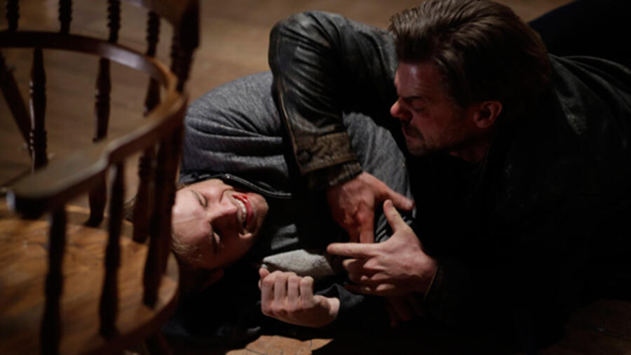 Dylan and Remo Wrestle