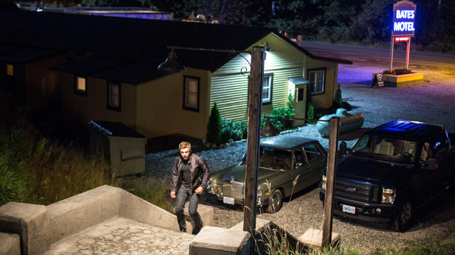 Dylan climbs the stairs