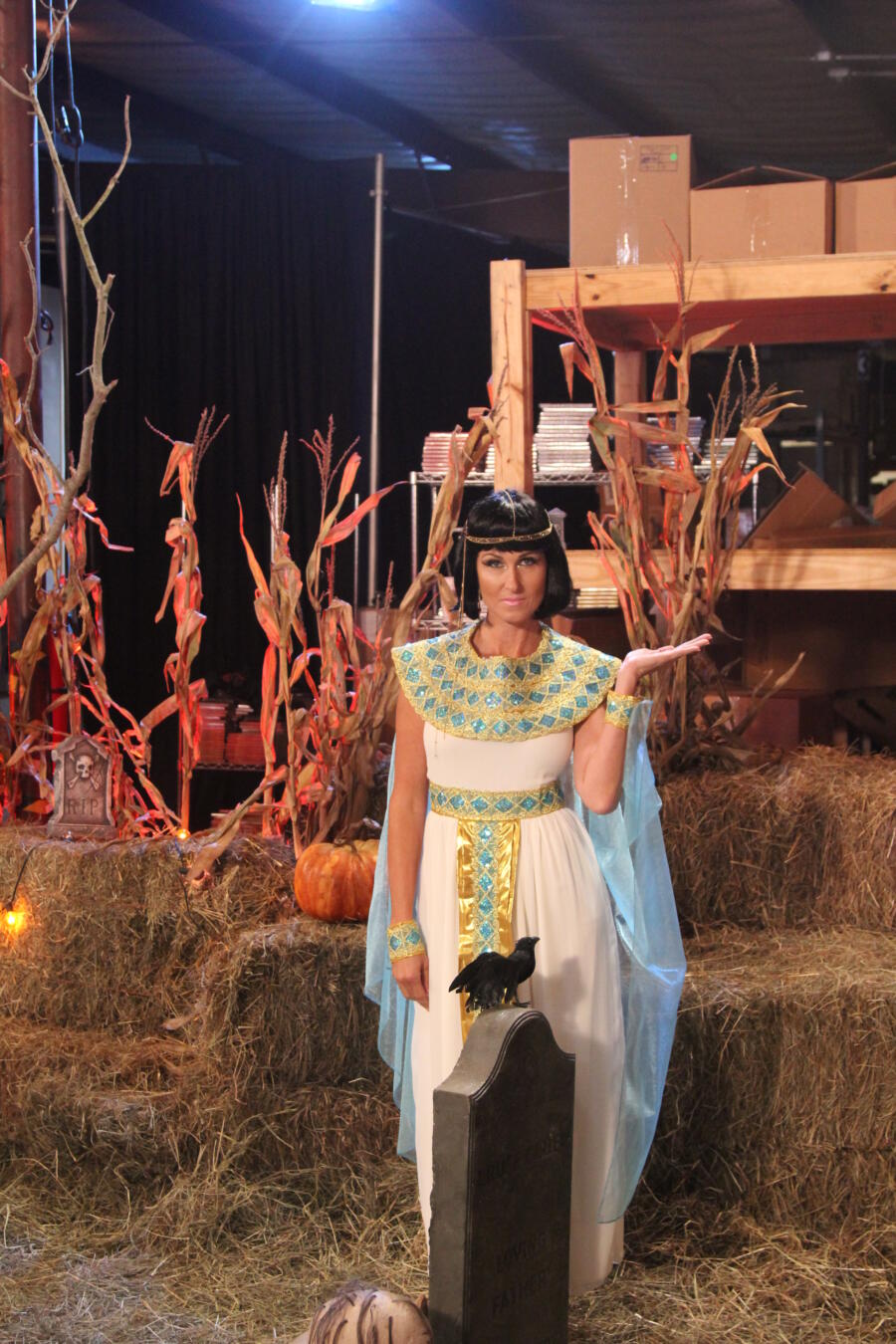 Korie really wanted Willie to dress as Mark Antony to her Cleopatra, but he shot that idea down because Mark Anthony didn't have a chainsaw. Willie wants his costume to be scary.