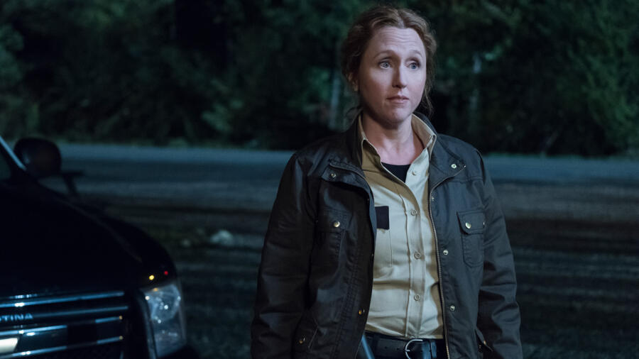 Sheriff Greene (Brooke Smith) is worried about Norman.