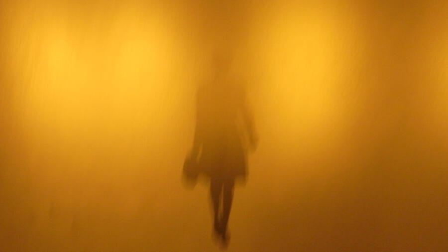 A shadow of woman