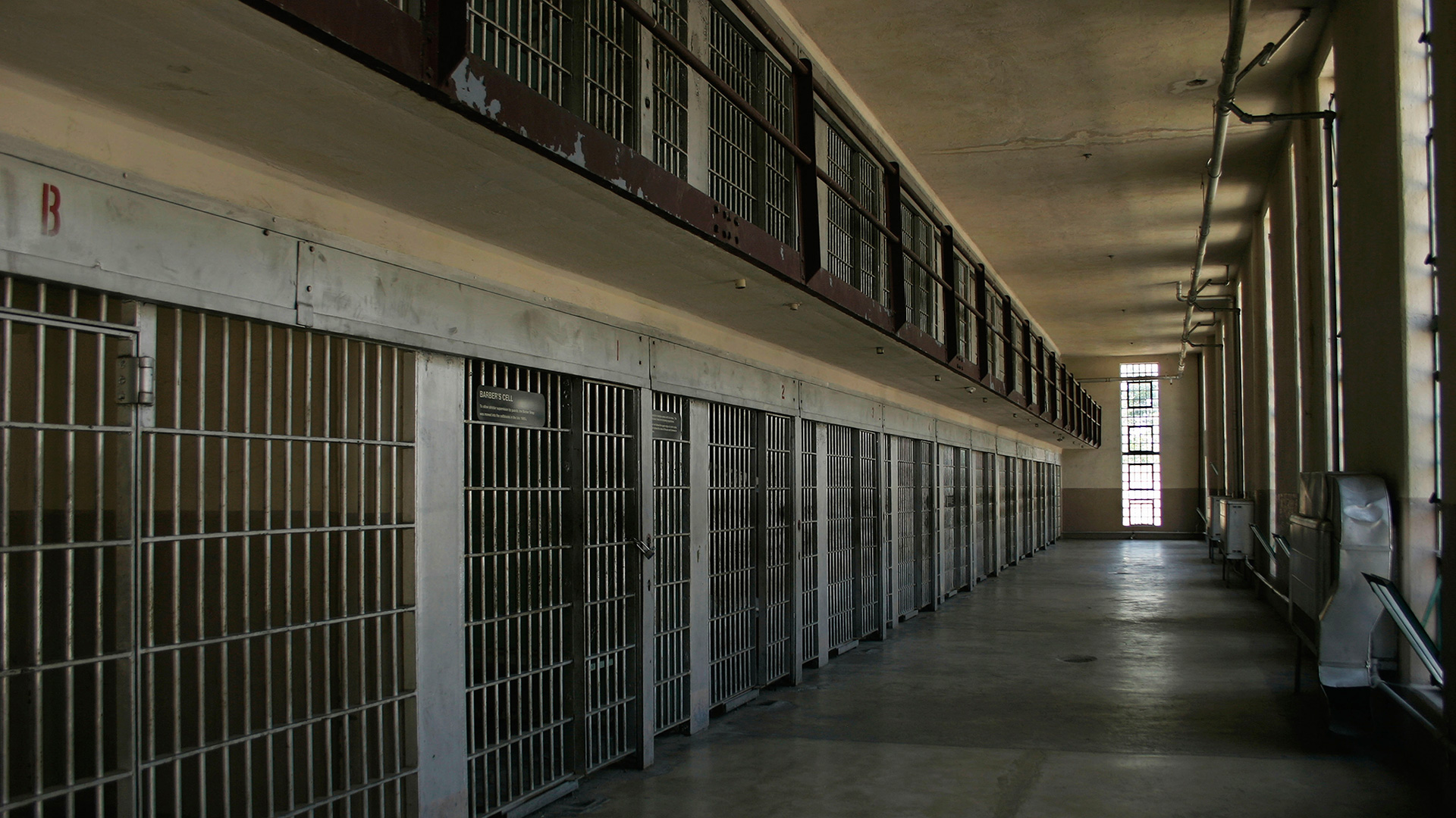 A cell block at the Old Idaho State Penitentiary in Boise, Idaho.