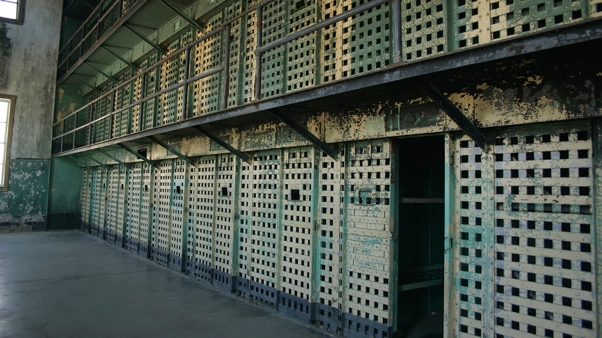 Maximum security cells at the Old Idaho State Penitentiary.