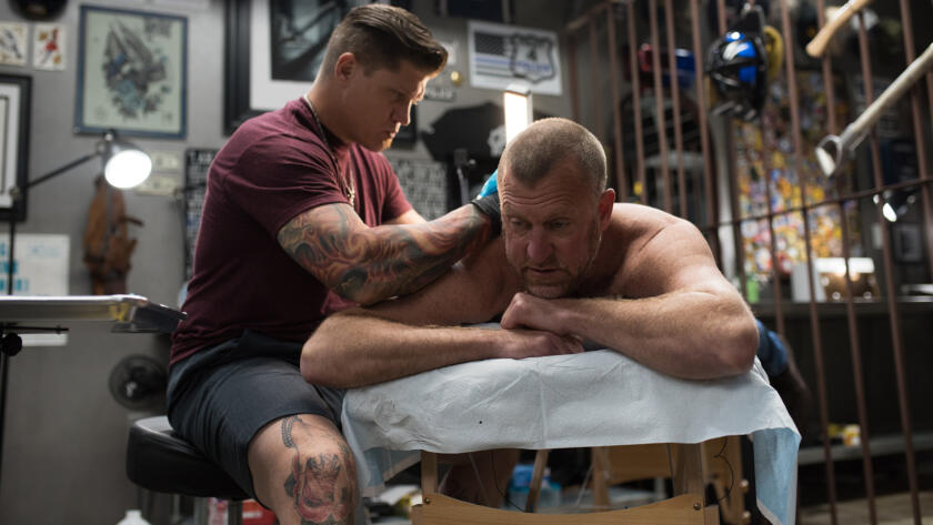 Retired NYC firefighter Tim Brown is getting his first tattoo.