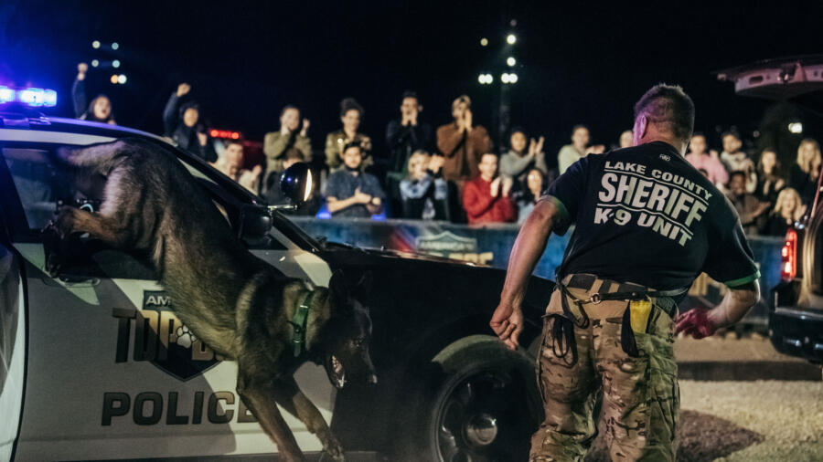 Team Dax takes on the Car Slalom