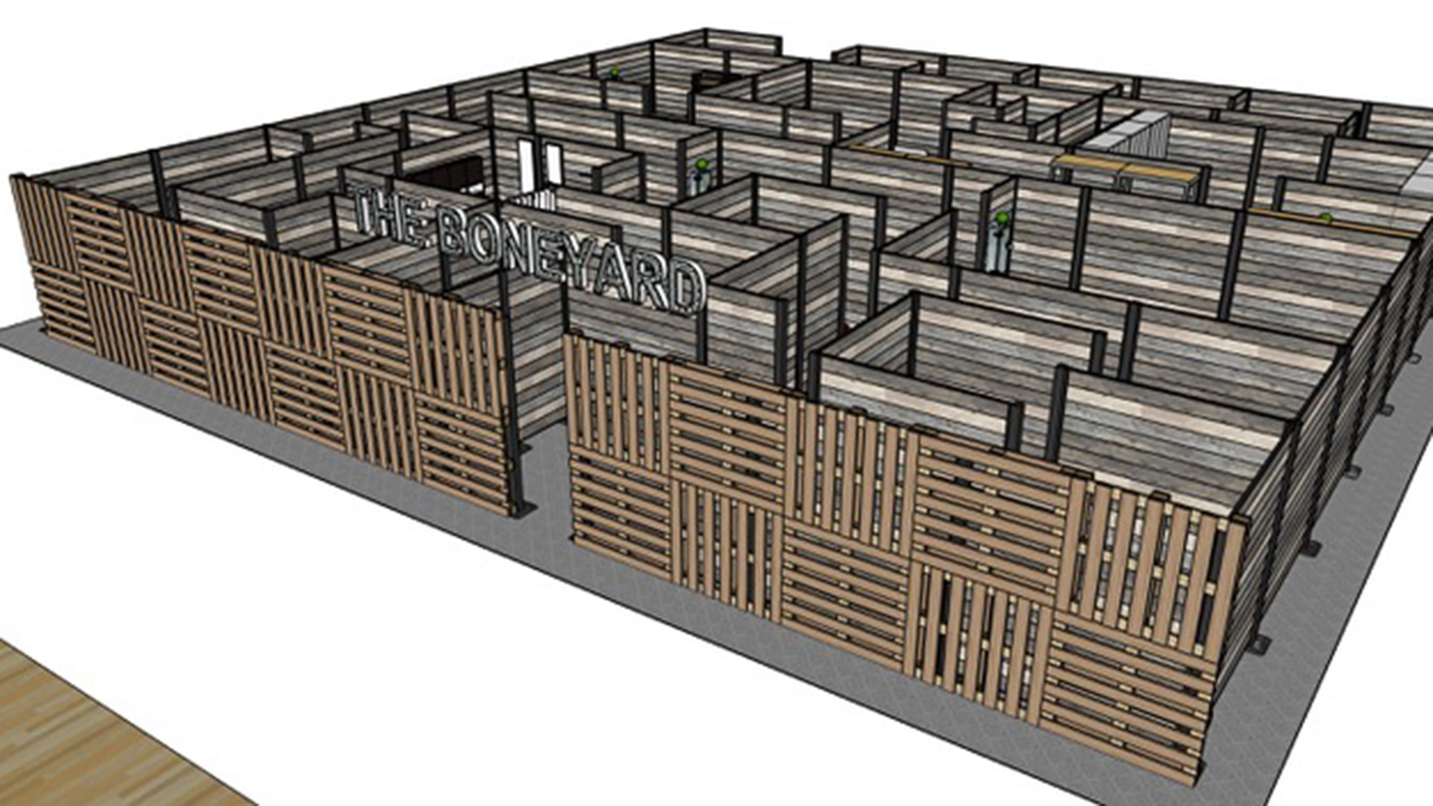 A diagram shows how labyrinthine the Boneyard truly is.