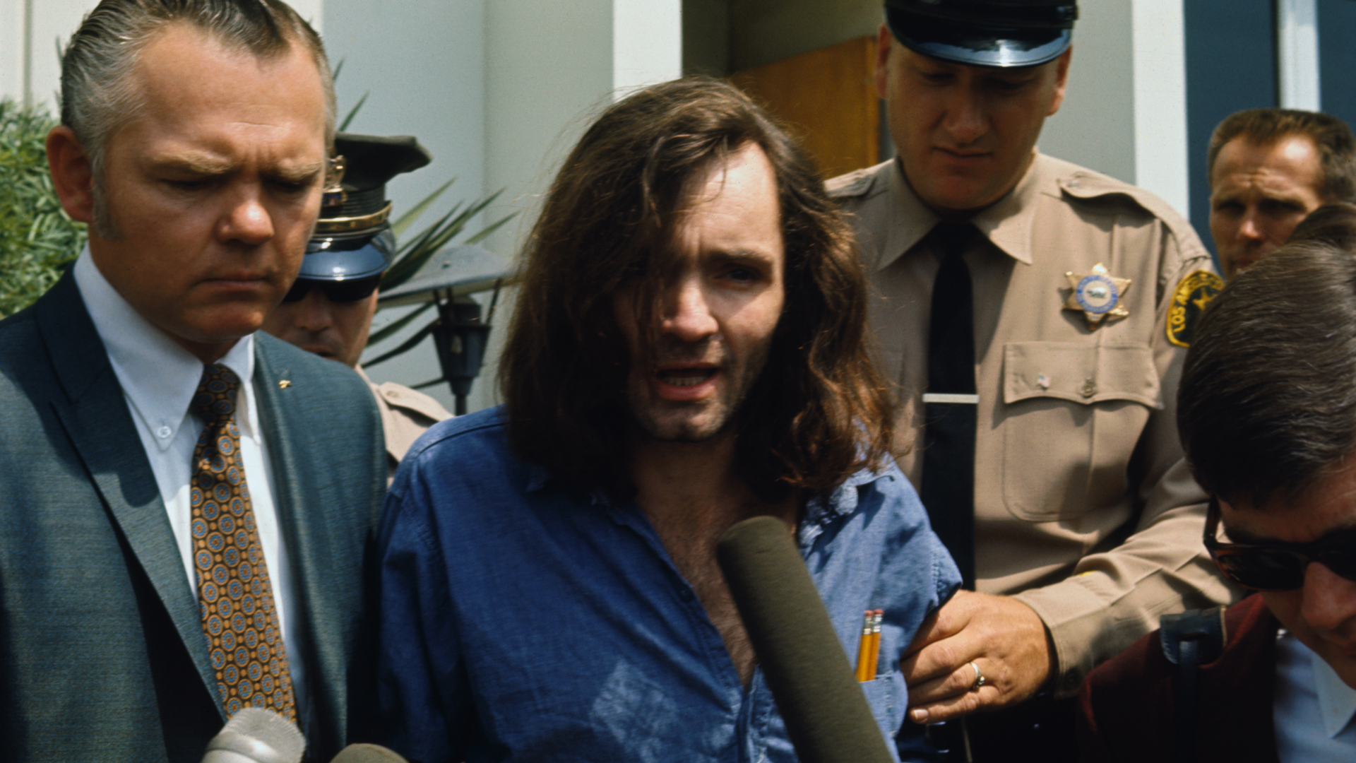 Charles Manson at court