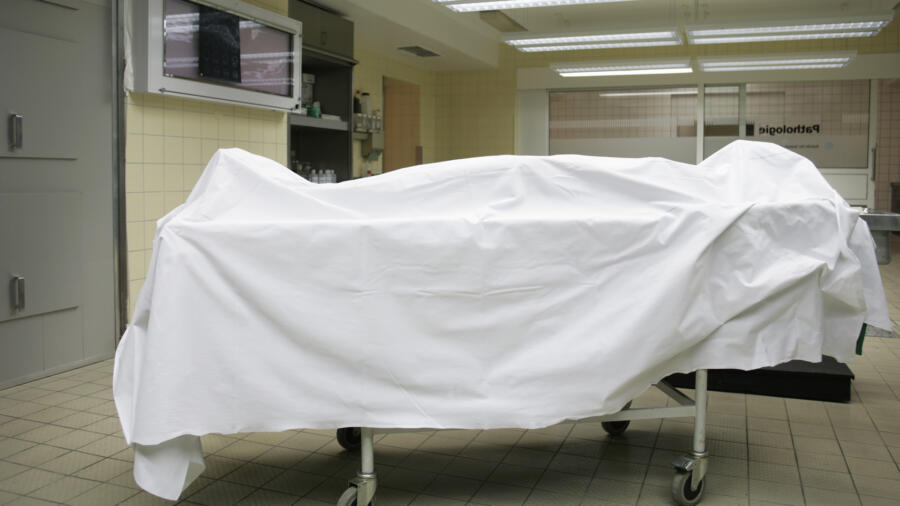 Conceptual photo of dead body ready for autopsy