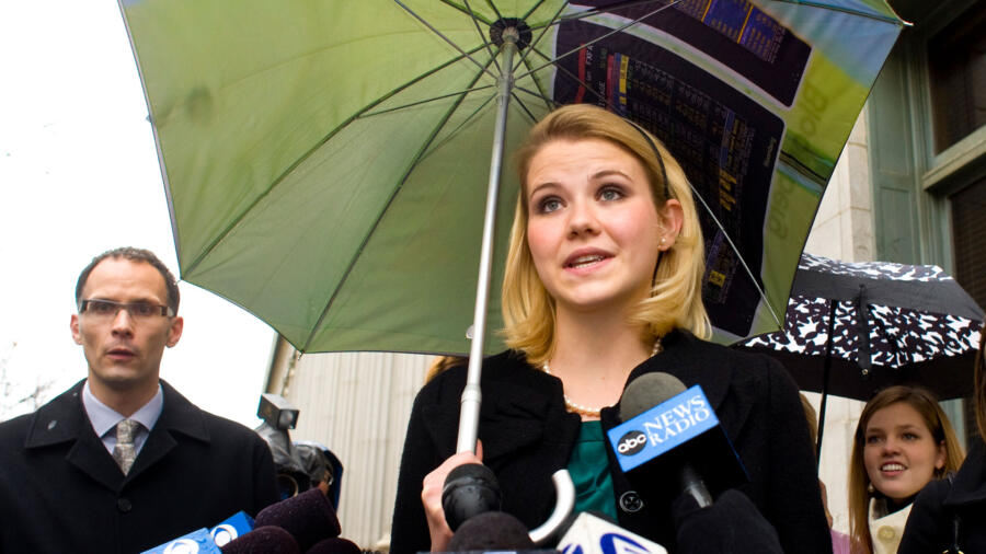 Elizabeth Smart outside of court after the trial of Brian David Mitchell