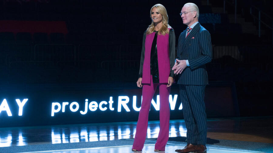 Heidi Klum and Tim Gunn