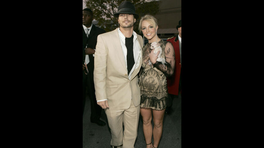 Britney Spears and Kevin Federline at the 2004 BBMAs