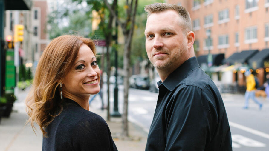 Stephanie and AJ from Married at First Sight Season 8