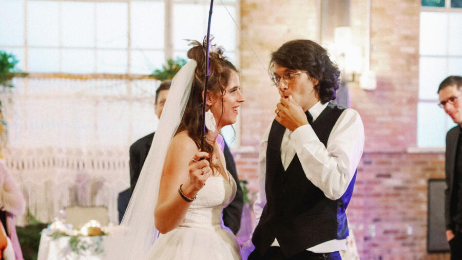 Bennett and Amelia at their wedding from Season 11 of Married at First Sight.