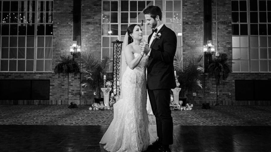 Olivia and Brett at their wedding from Season 11 of Married at First Sight.