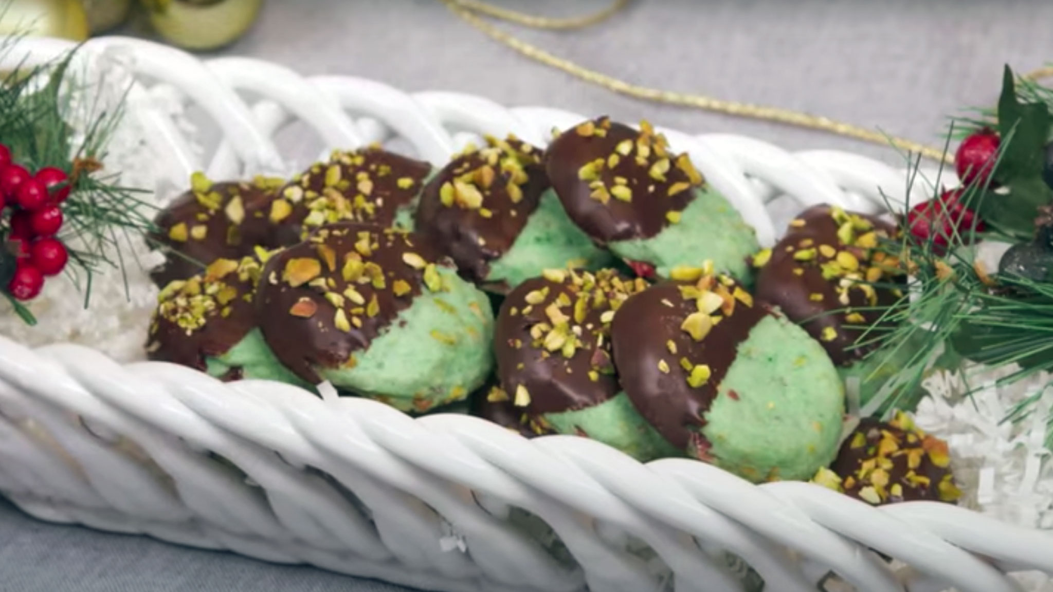 It's A Wonderful Lifetime Cherry Pistachio Grinch Cookies Recipe | Lifetime