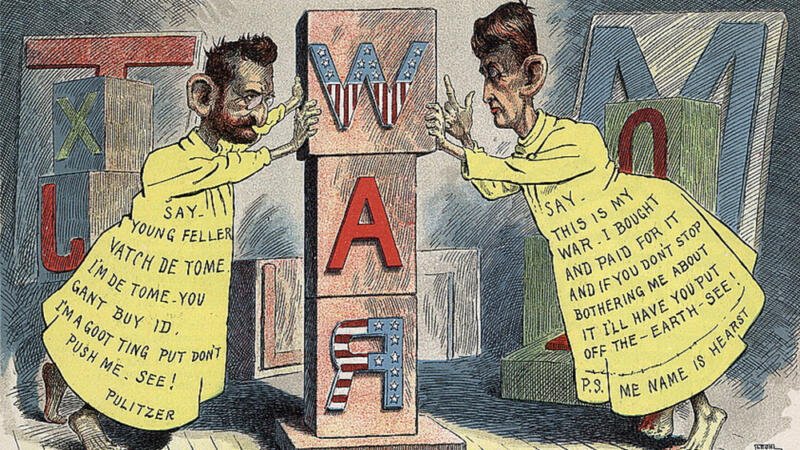 Editorial cartoon by Leon Barritt, 1898.