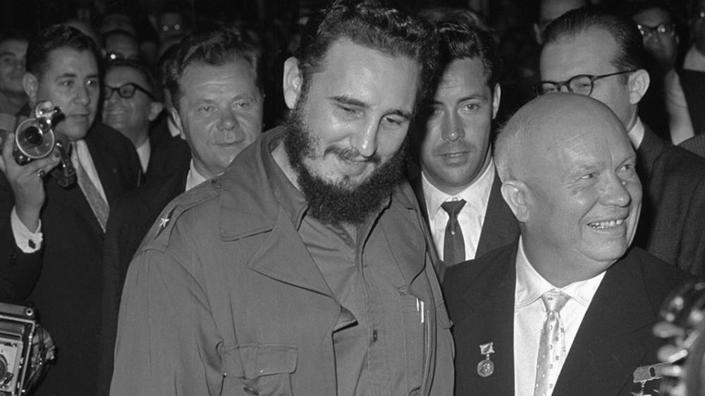U Thant with Castro in Havana