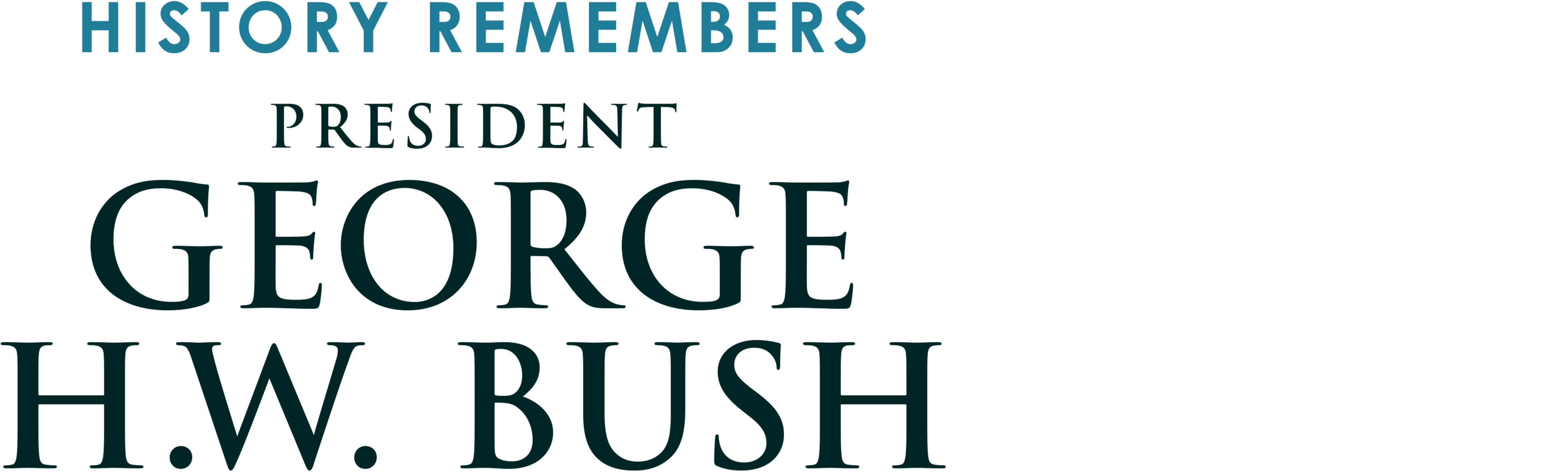 History Remembers President George H.W. Bush