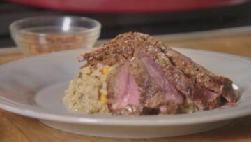 Episode 6 Cajun Steak Diane with Foie Gras Dirty Rice