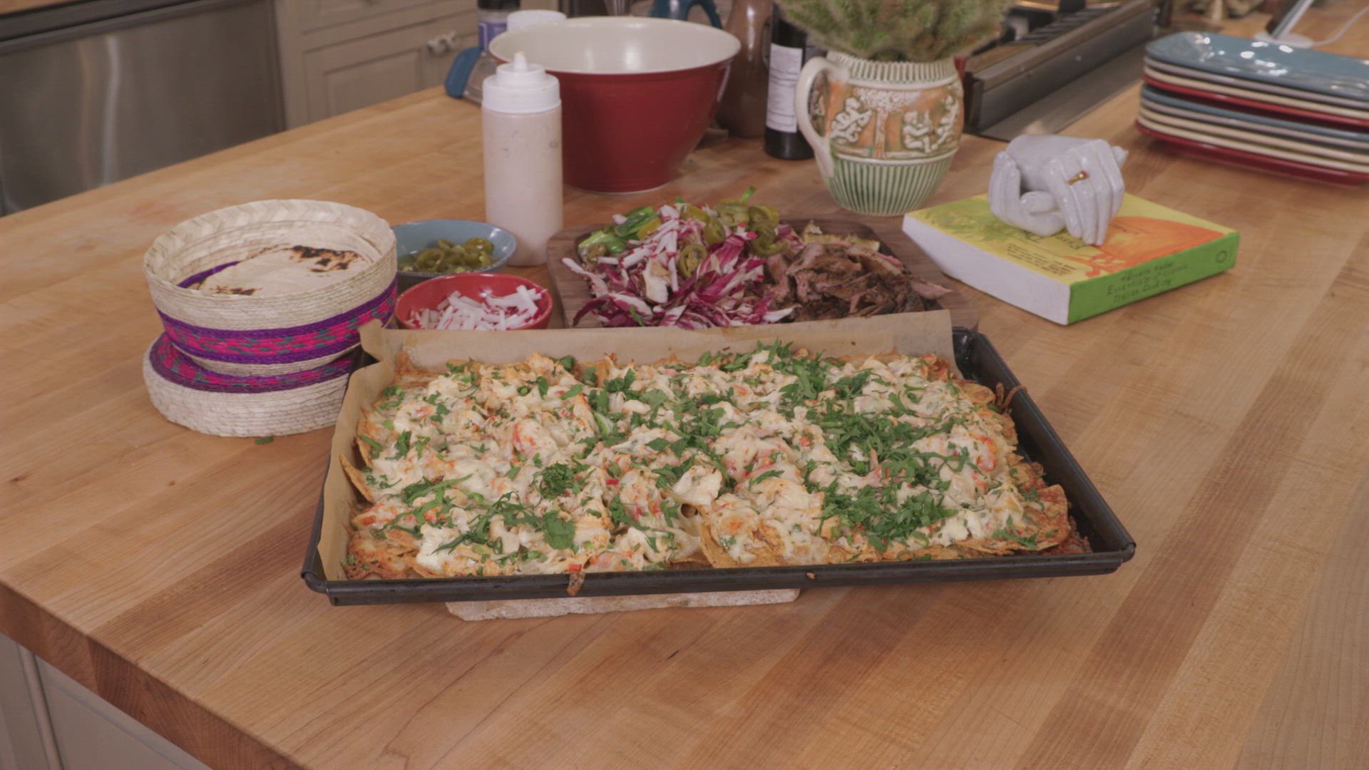 Crab Nachos and Steak Tacos