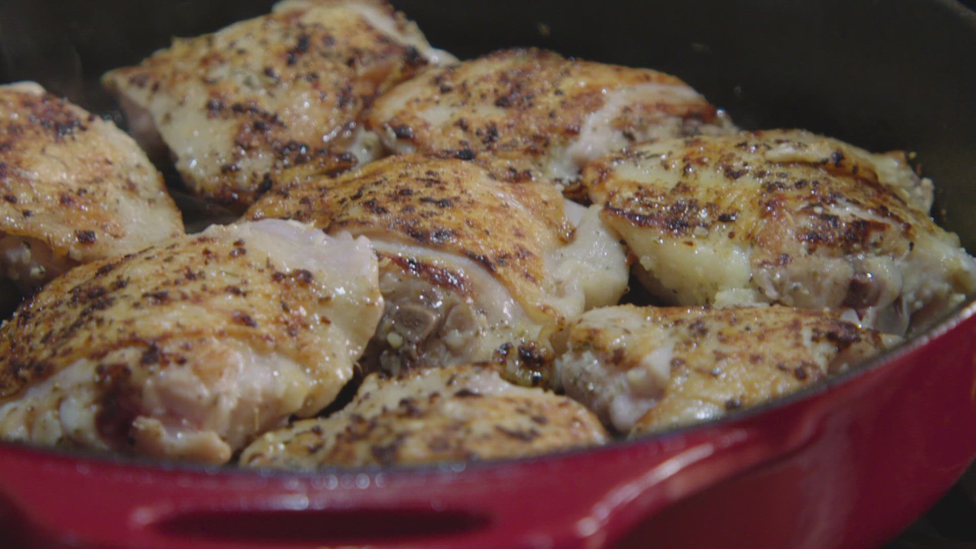 Honey Hot Chicken with Corn