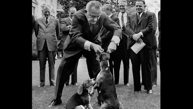 Listen to Lyndon Johnson Lifts Dog by Ears HISTORY Channel