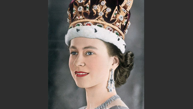 Königin Elizabeth II von England Postkarte