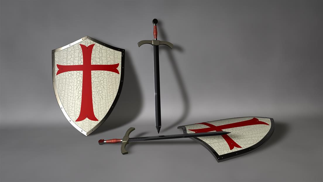 The Knights Templar. The Second Crusade in the Middle Ages.