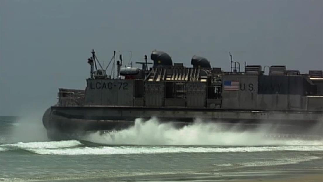 Watch Navy's LCAC Hits the Beach Clip | HISTORY Channel