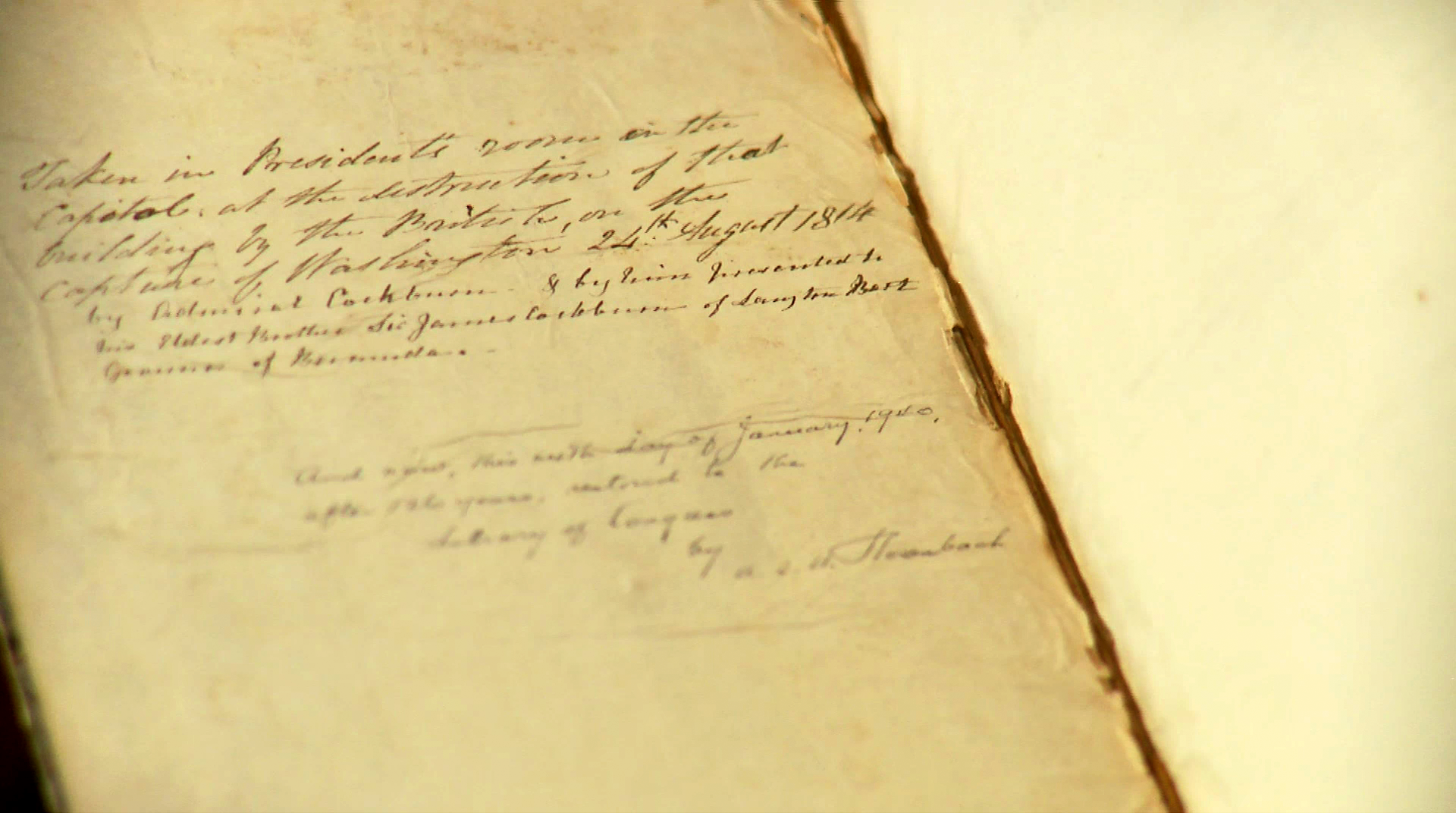 Watch Accounts Receivable Book Seized During the War of 1812 Clip