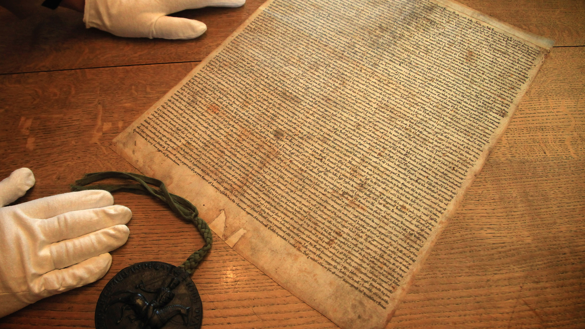 King John puts his seal on Magna Carta, June 15, 1215