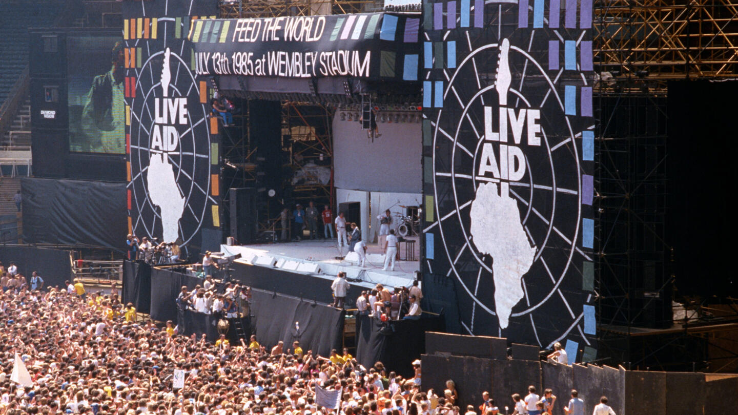 Live Aid concert raises $127 million for famine relief in Africa ...