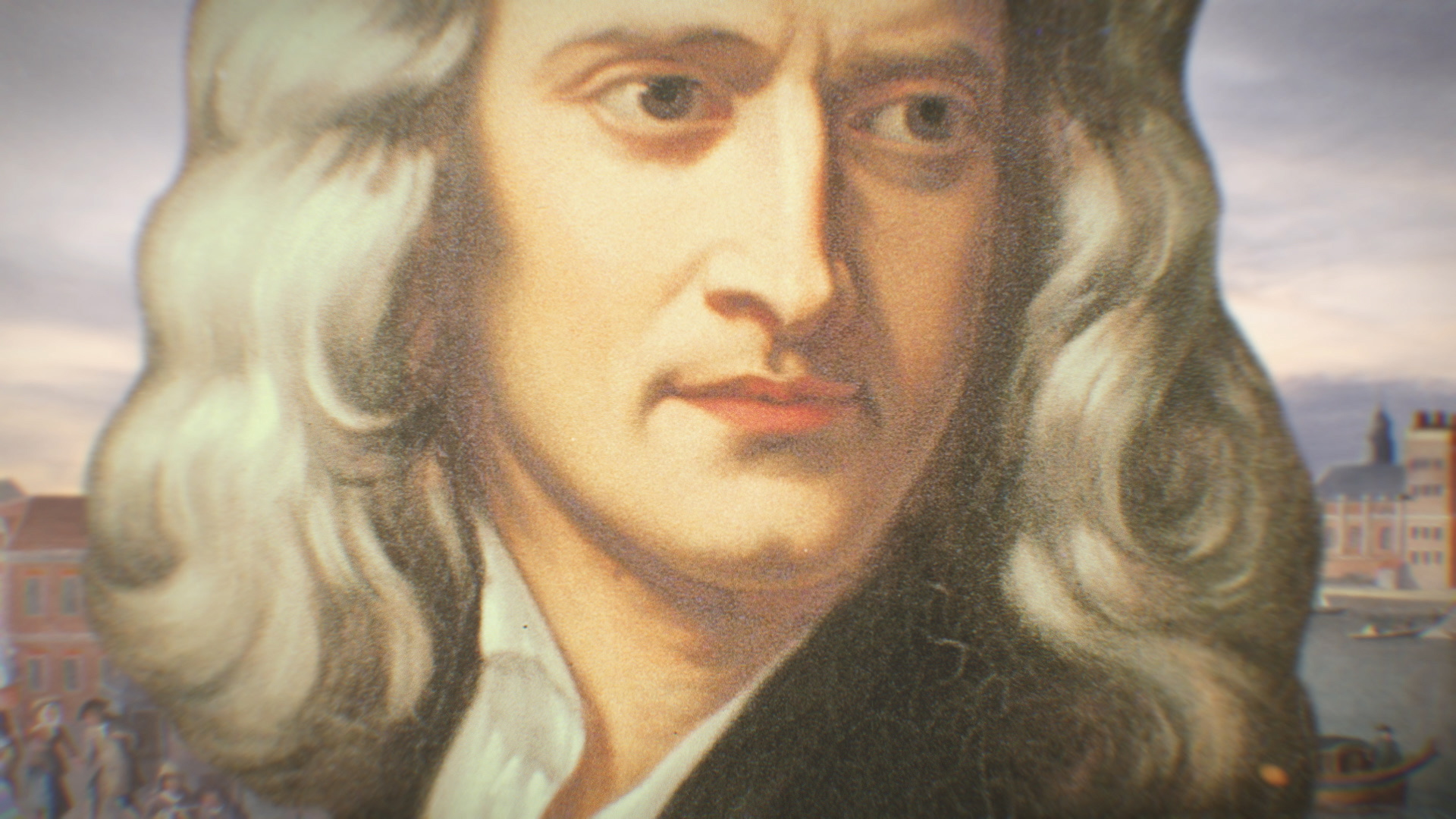 Isaac Newton. Vector illustration. Cartoon illustration of Isaac Newton.  Law of gravity. Stock Vector | Adobe Stock