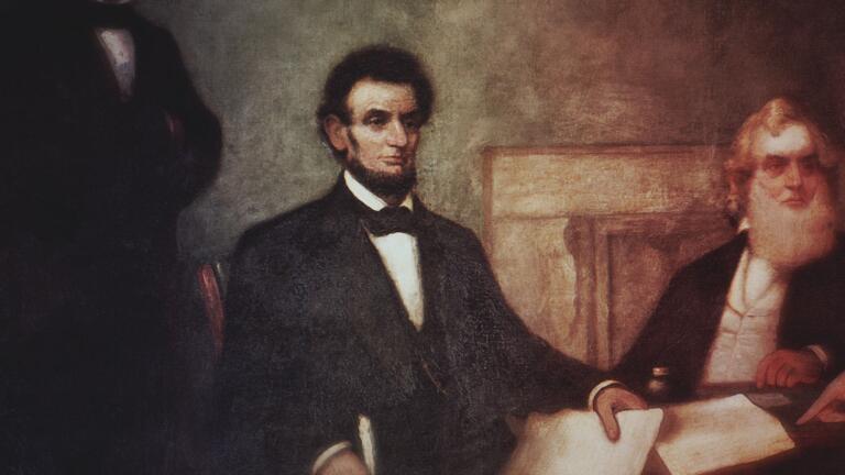 Lincoln Issues Emancipation Proclamation thumbnail